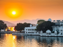 Udaipur au coucher du soleil