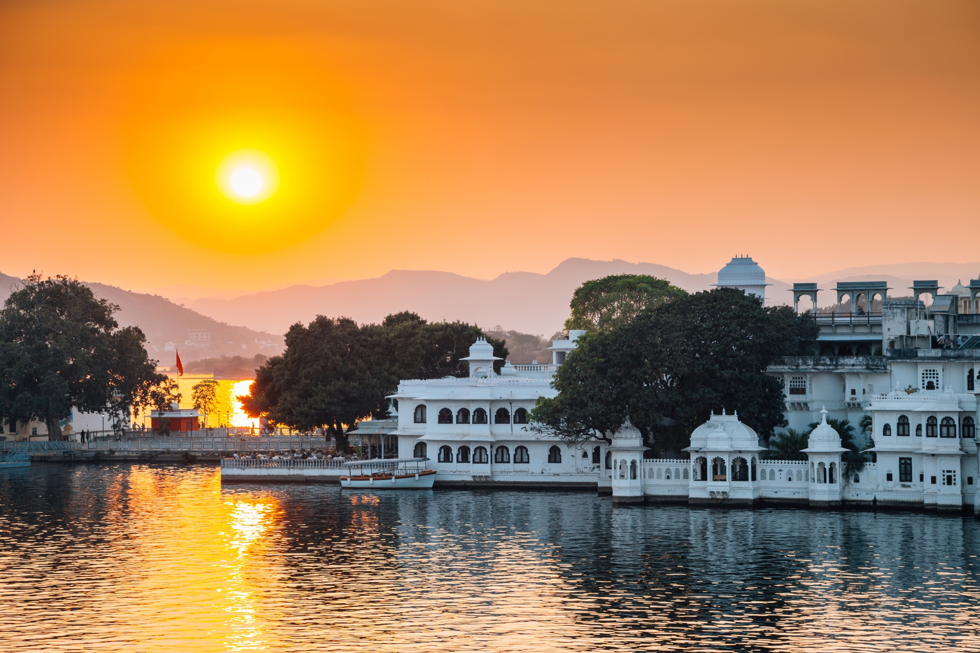 Udaipur au coucher du soleil